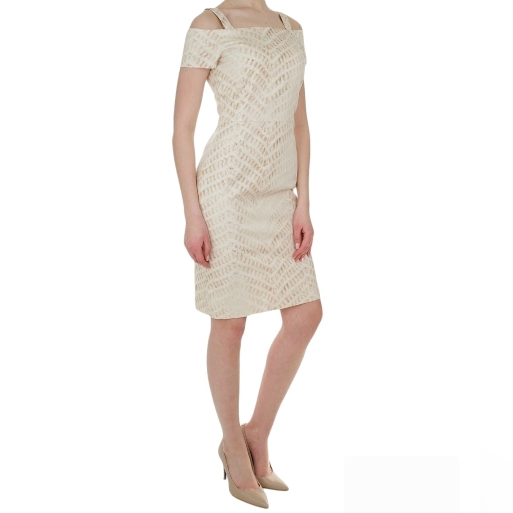 Marc Aurel off shoulder pencil dress